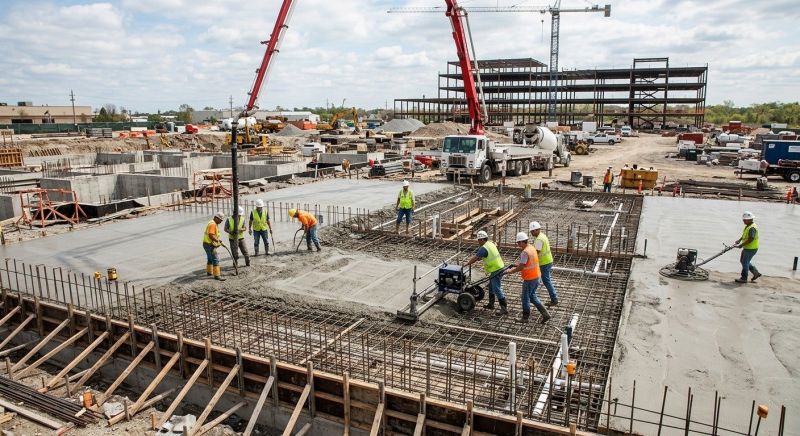 Commercial Slab Construction in Columbia, SC