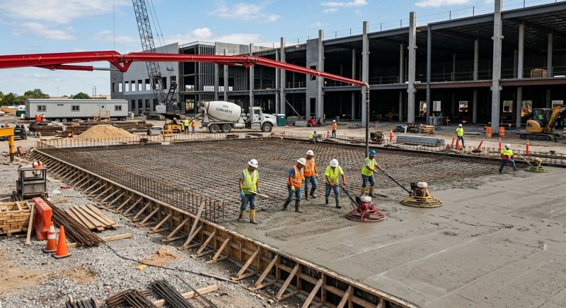 Commercial Slab Installation in Fort Wayne, IN